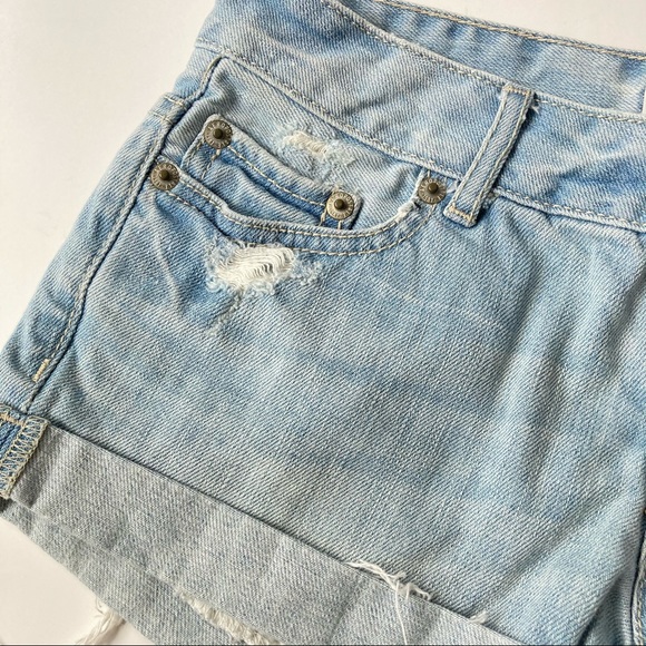 Aeropostale | White washed Distressed Jean Shorts - Picture 4 of 5